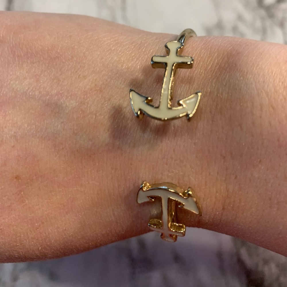 Nautical Anchor Bangle Bracelet